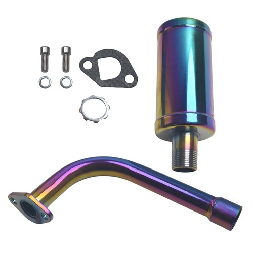 Colorful exhaust with muffler - colorful,