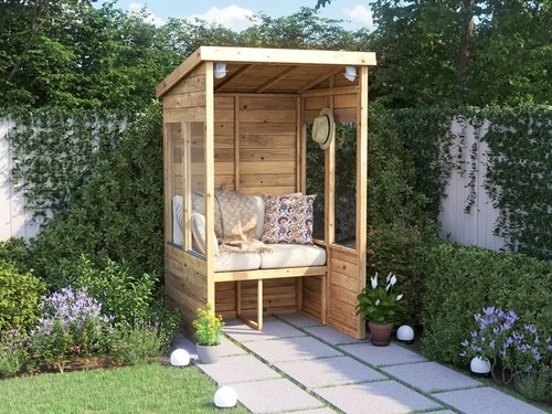 Garden arbour with glazed - arbour,