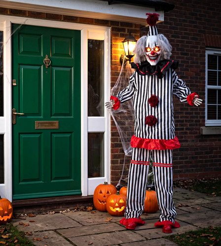 Giant 8ft animated clown - giant,