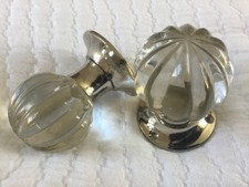 Laura Ashley Glass Door Knobs Chrome