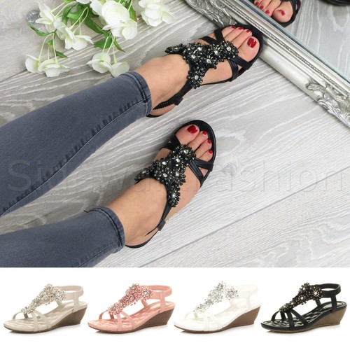 Womens ladies mid heel - , wedge