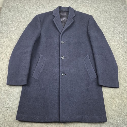 Crombie coat mens large blue - mens,