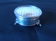 Solid Silver Trinket Round Box