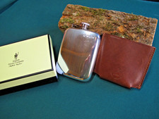 Sheffield pewter hip flask - pewter,