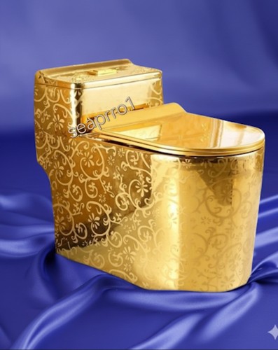 Trap stunning gold toilet - trap,