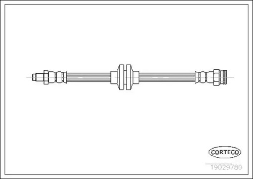 Flexible brake hose rear axle - hose,