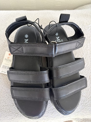 Girls miss vie black strappy - miss,