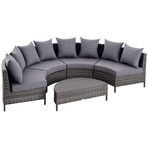 Outsunny 5pcs garden rattan - garden,