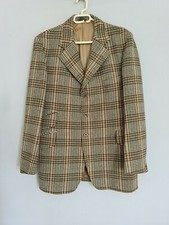ZACHARIAS & Co Of Oxford Mens Jacket Tartan Tweed Handmade Rare Vintage Size M