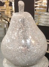 Large Silver Mirror Crackle