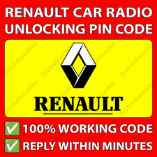 Renault radio unlocking pin - radio,
