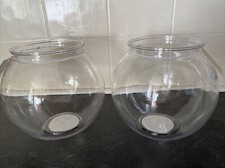 2 X Plastic Cocktail Fish Bowl