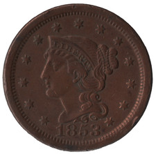 1853 usa braided - hair, large