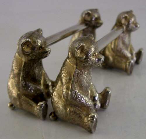 Novelty sterling silver teddy - novelty,