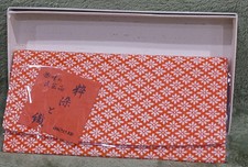 Womens Fashion Clutch Bag 19X9cm, Orange Chequered Design, New Old Stock, Boxed