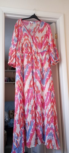 Monsoon pink blue embroidered - monsoon, pink,