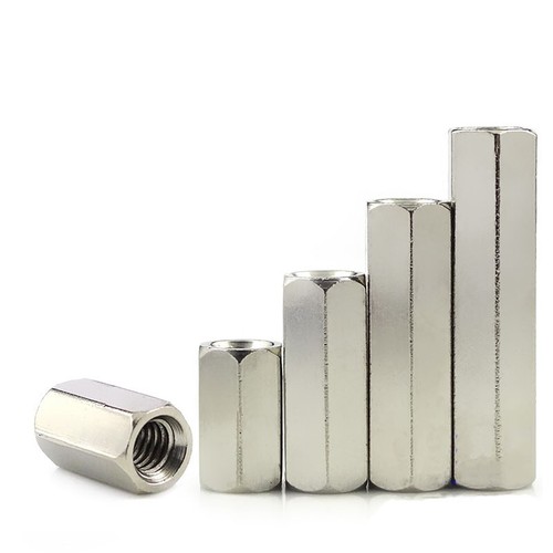 Nickel plated brass hex - m4,