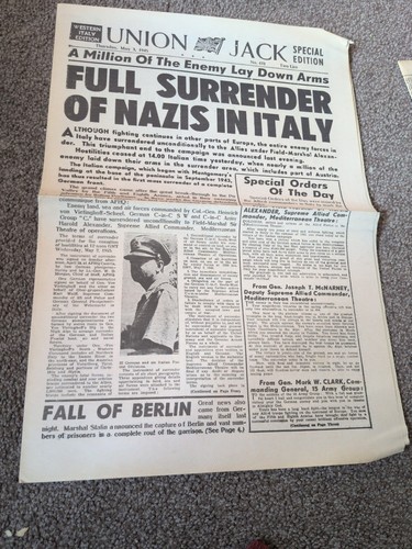 Original 1945 union jack wwii - original,