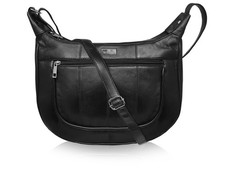 CLEARANCE SALE Ladies Real Leather Handbag Womens Cross Body Hand Bags Black NEW