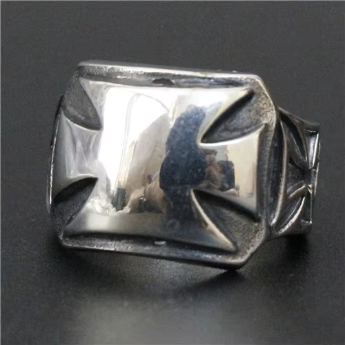 Men biker cross ring 316l - biker,