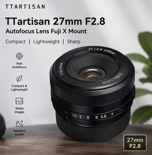 Ttartisan 27mm autofocus - 27mm, f2.8