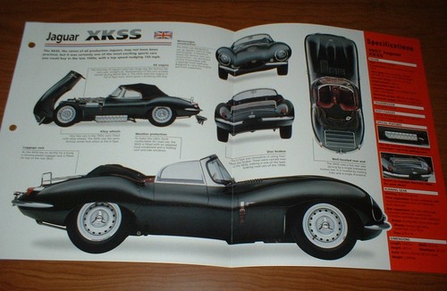 1957 jaguar xkss spec sheet - jaguar,