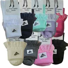 Girls frilly ankle lace - frilly, socks