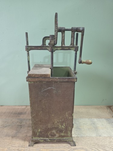 Antique butter churn 1907 - butter,