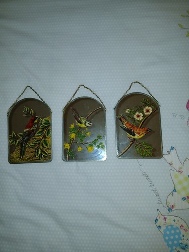 Vintage hand painted bird - vintage,