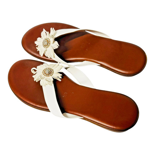 Italian leather sandals - leather,