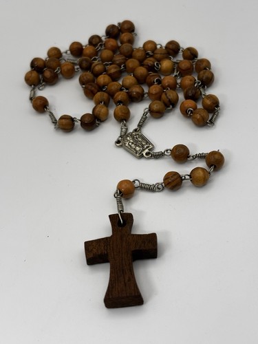 Vintage catholic olive wood - vintage,