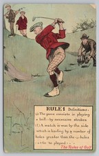 Golf Humour Postcard The Rules