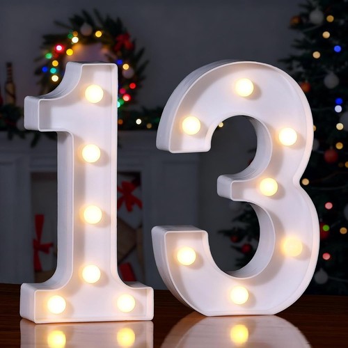 Led light numbers - numbers, sign