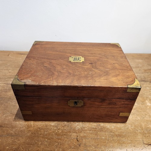 Victorian brass mounted walnut - victorian,