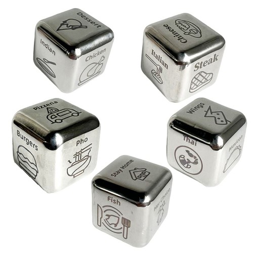 5pcs food decision dice - food,