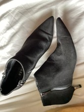 NEXT BLACK SUEDE LEATHER