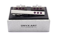 Amethyst crystal tie - crystal,