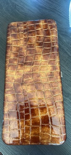 Vintage faux crocodile - faux,