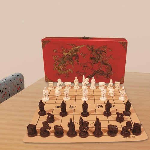 Vintage chinese chess - vintage, set