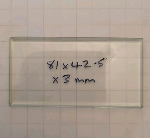 Bevelled carriage clock glass - carriage,
