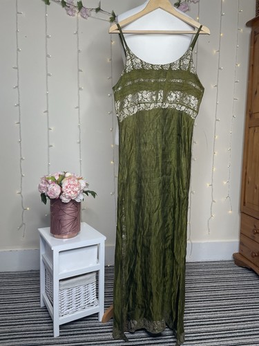 Boho green maxi - boho, embroidered