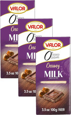 Valor Sugar Free Chocolate – Keto Low Carb Large Chocolate Bar - Diabetic 