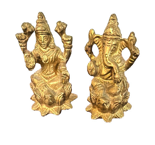 Vintage indian brass of - brass,