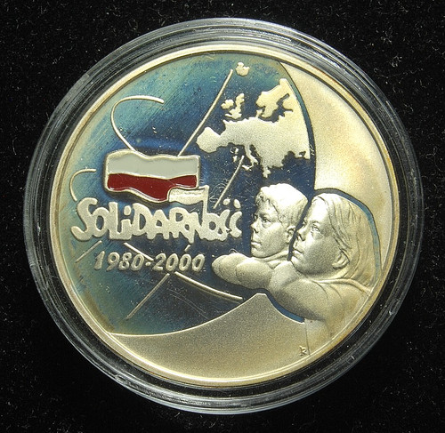 Poland silver proof zlotych - poland, 10