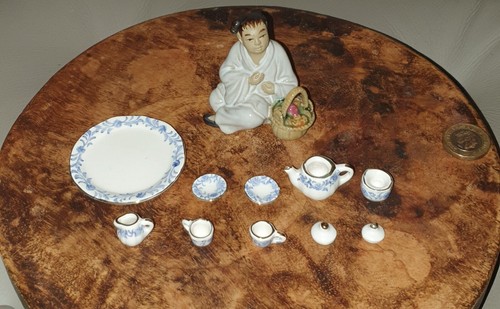 Miniature ceramic tea set - miniature,