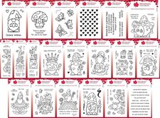 Woodware Gnome Clear Stamps -