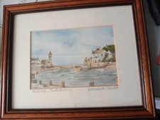 Framed signed print by