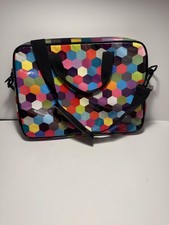 Laptop Bag By Paperchase, Multicoloured PVC with handles & over shoulder strap 
