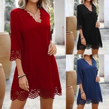 Womens Lace Half Sleeve Mini