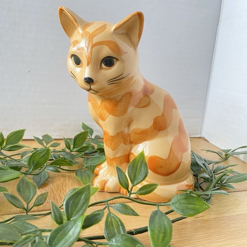 Vintage ceramic ginger tabby - ginger,